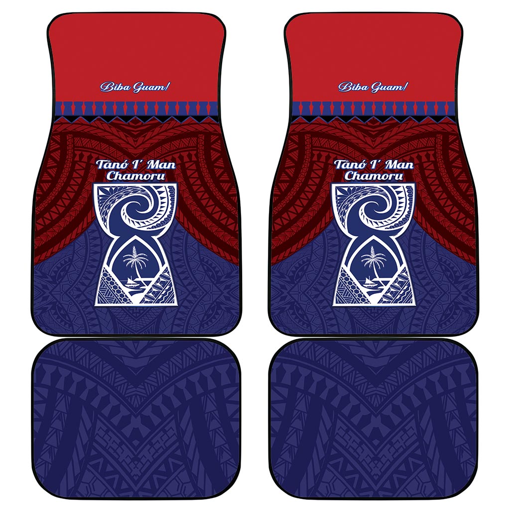 Guam Liberation Day Car Mats Biba Guahan Chamorro 80th Anniversary - Blue LT14 - Polynesian Pride