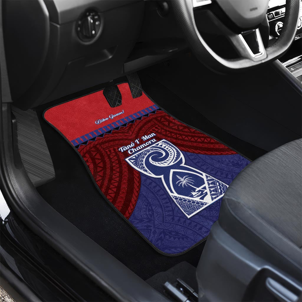 Guam Liberation Day Car Mats Biba Guahan Chamorro 80th Anniversary - Blue LT14 - Polynesian Pride