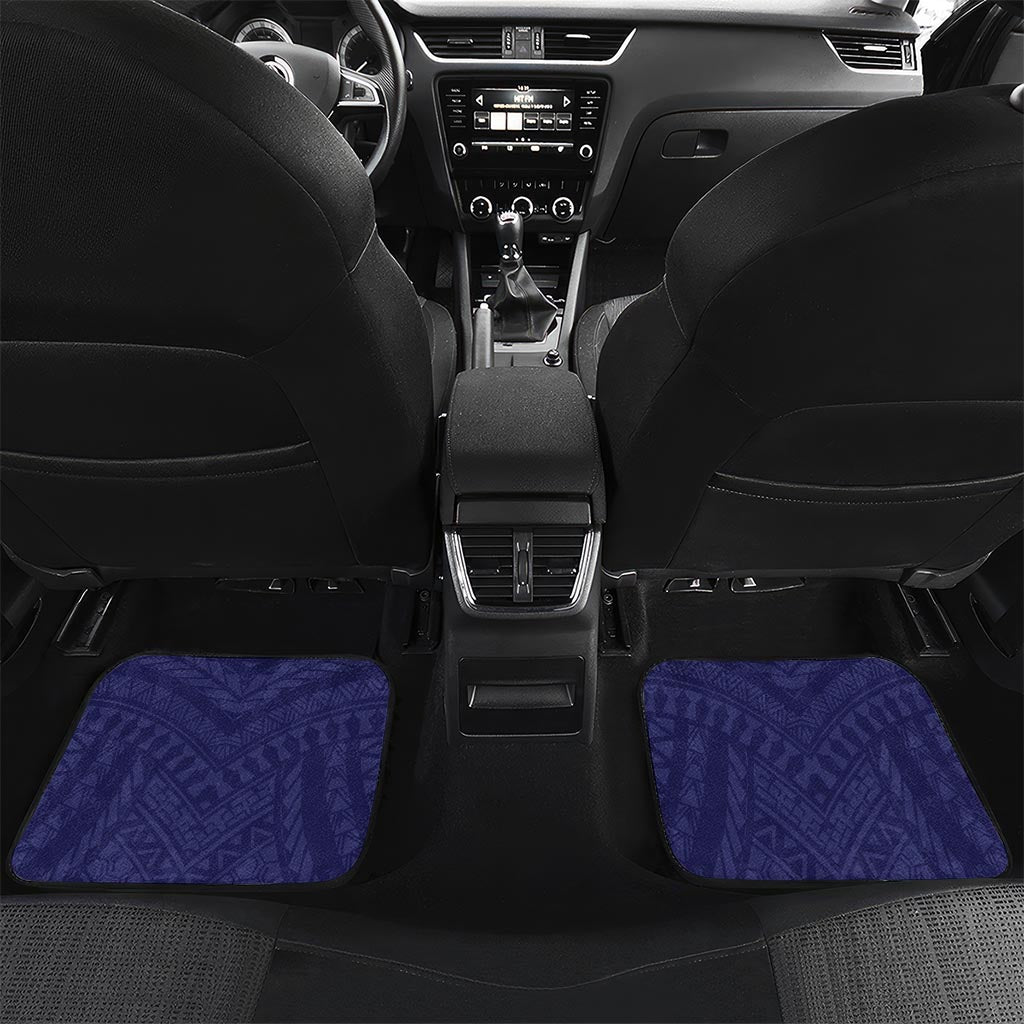 Guam Liberation Day Car Mats Biba Guahan Chamorro 80th Anniversary - Blue LT14 Set 2pcs - Back Blue - Polynesian Pride