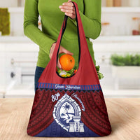 Guam Liberation Day Grocery Bag Biba Guahan Chamorro 80th Anniversary - Blue LT14 - Polynesian Pride