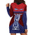 Guam Liberation Day Hoodie Dress Biba Guahan Chamorro 80th Anniversary - Blue