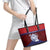 Guam Liberation Day Leather Tote Bag Biba Guahan Chamorro 80th Anniversary - Blue