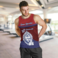 Guam Liberation Day Men Tank Top Biba Guahan Chamorro 80th Anniversary - Blue LT14 Blue - Polynesian Pride