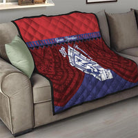 Guam Liberation Day Quilt Biba Guahan Chamorro 80th Anniversary - Blue LT14 - Polynesian Pride