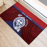 Guam Liberation Day Rubber Doormat Biba Guahan Chamorro 80th Anniversary - Blue LT14 - Polynesian Pride