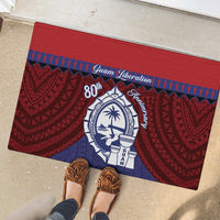 Guam Liberation Day Rubber Doormat Biba Guahan Chamorro 80th Anniversary - Blue LT14 - Polynesian Pride
