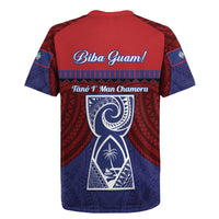 Guam Liberation Day Rugby Jersey Biba Guahan Chamorro 80th Anniversary - Blue LT14 - Polynesian Pride