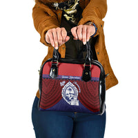 Guam Liberation Day Shoulder Handbag Biba Guahan Chamorro 80th Anniversary - Blue LT14 One Size Blue - Polynesian Pride