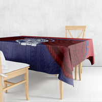 Guam Liberation Day Tablecloth Biba Guahan Chamorro 80th Anniversary - Blue LT14 - Polynesian Pride
