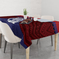 Guam Liberation Day Tablecloth Biba Guahan Chamorro 80th Anniversary - Blue LT14 - Polynesian Pride