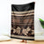 Black Samoa Siapo Teuila Flowers Blanket