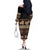 Black Samoa Siapo Teuila Flowers Family Matching Off The Shoulder Long Sleeve Dress and Hawaiian Shirt