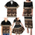 Black Samoa Siapo Teuila Flowers Family Matching Puletasi and Hawaiian Shirt