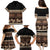 Black Samoa Siapo Teuila Flowers Family Matching Puletasi and Hawaiian Shirt