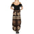 Black Samoa Siapo Teuila Flowers Family Matching Summer Maxi Dress and Hawaiian Shirt