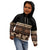 Black Samoa Siapo Teuila Flowers Kid Hoodie