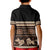 Black Samoa Siapo Teuila Flowers Kid Polo Shirt