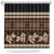 Black Samoa Siapo Teuila Flowers Shower Curtain