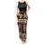 Black Samoa Siapo Teuila Flowers Tank Maxi Dress