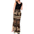 Black Samoa Siapo Teuila Flowers Tank Maxi Dress