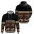 Black Samoa Siapo Teuila Flowers Zip Hoodie