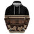 Black Samoa Siapo Teuila Flowers Zip Hoodie