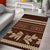 Brown Samoa Siapo Teuila Flowers Area Rug