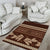 Brown Samoa Siapo Teuila Flowers Area Rug