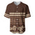 Brown Samoa Siapo Teuila Flowers Baseball Jersey