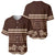 Brown Samoa Siapo Teuila Flowers Baseball Jersey