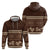 Brown Samoa Siapo Teuila Flowers Hoodie