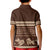 Brown Samoa Siapo Teuila Flowers Kid Polo Shirt