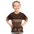 Brown Samoa Siapo Teuila Flowers Kid T Shirt