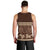 Brown Samoa Siapo Teuila Flowers Men Tank Top