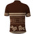 Brown Samoa Siapo Teuila Flowers Polo Shirt