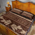 Brown Samoa Siapo Teuila Flowers Quilt Bed Set