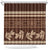 Brown Samoa Siapo Teuila Flowers Shower Curtain