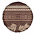 Brown Samoa Siapo Teuila Flowers Spare Tire Cover