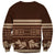 Brown Samoa Siapo Teuila Flowers Sweatshirt