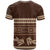 Brown Samoa Siapo Teuila Flowers T Shirt