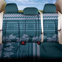 Dark Cyan Samoa Siapo Teuila Flowers Back Car Seat Cover LT14 One Size Dark Cyan - Polynesian Pride