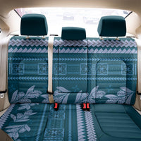 Dark Cyan Samoa Siapo Teuila Flowers Back Car Seat Cover LT14 - Polynesian Pride