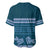 Dark Cyan Samoa Siapo Teuila Flowers Baseball Jersey