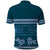 Dark Cyan Samoa Siapo Teuila Flowers Polo Shirt