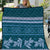 Dark Cyan Samoa Siapo Teuila Flowers Quilt