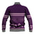 Purple Samoa Siapo Teuila Flowers Baseball Jacket