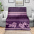 Purple Samoa Siapo Teuila Flowers Blanket