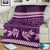 Purple Samoa Siapo Teuila Flowers Blanket