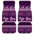 Purple Samoa Siapo Teuila Flowers Car Mats