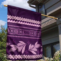 Purple Samoa Siapo Teuila Flowers Garden Flag LT14 - Polynesian Pride